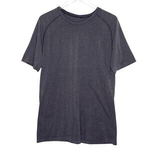 Lululemon XL Mens Metal Vent Tech Short Sleeve Shirt Gray Outdoor Running Sport
